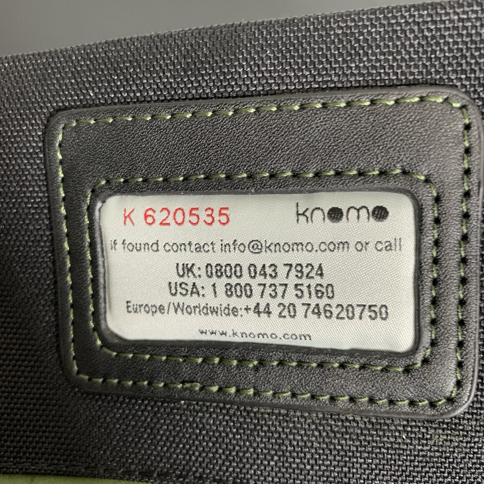Knomo London – Black Laptop Business Messenger Bag with Shoulder Strap