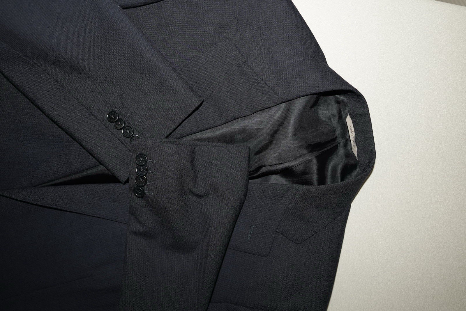 Canali Wool Medium 40R Blue Sport Coat Suit Jacket Blazer Trim 50R EU