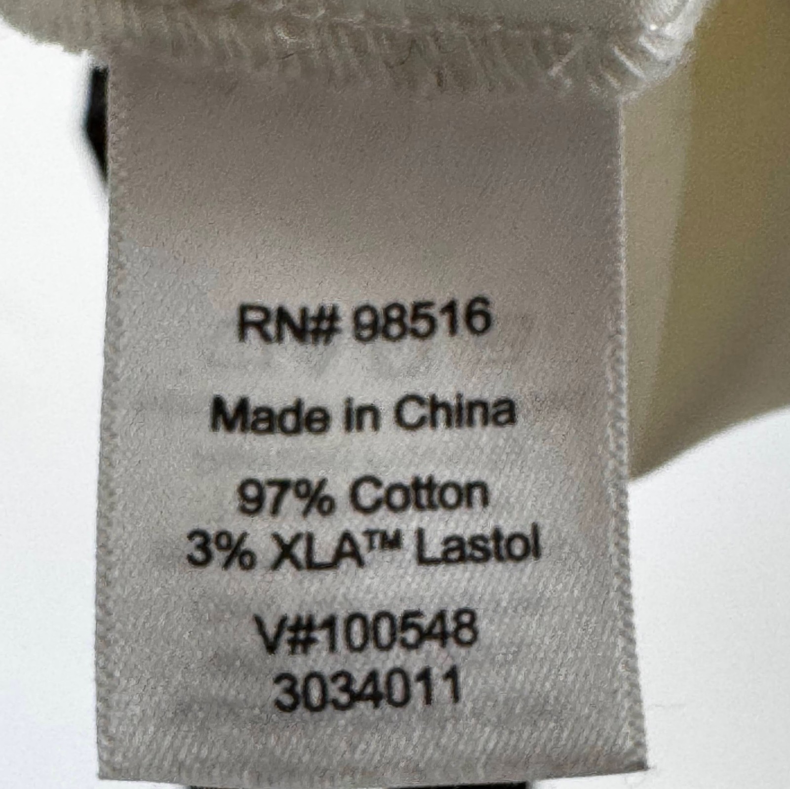 Coldwater Creek Button Front Ivory Blouse, Stretch Cotton, Size L (14-16)
