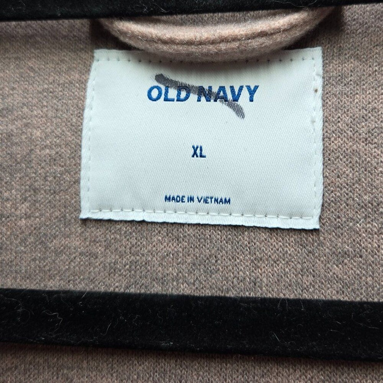 Old Navy Pink Marl Pea Coat NWOT Polyester/Rayon Pockets Poly XL Machine Wash