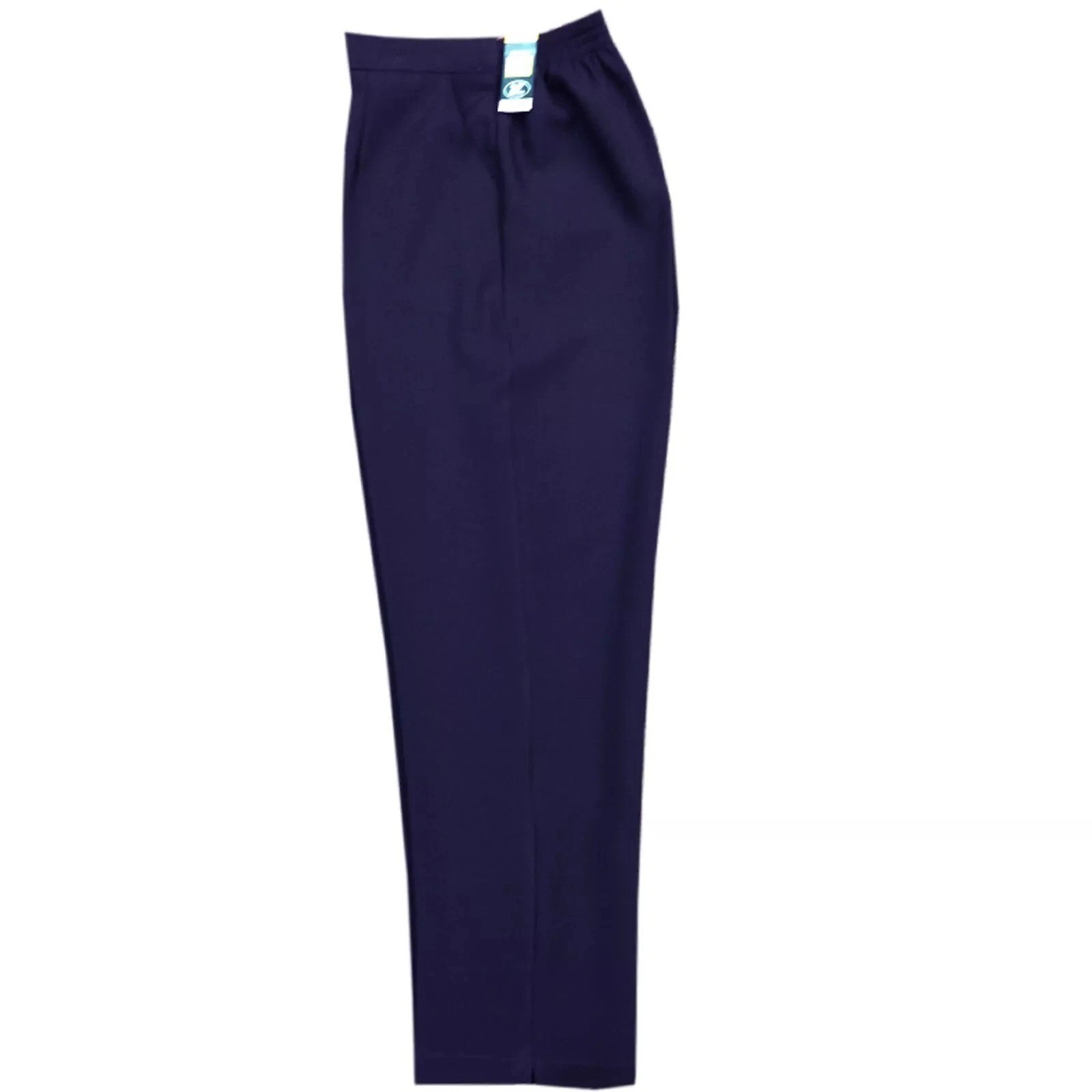 WOMENS TROUSERS LADIES HALF ELASTICATED STRETCH WAIST WORK OFFICE POCKETS PANTS