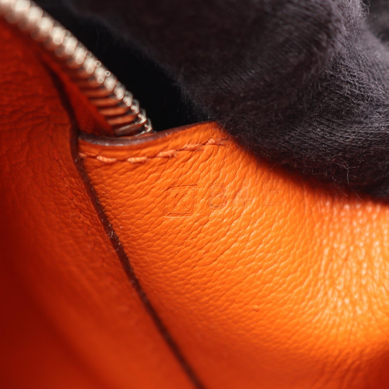 Hermes Bag Sac En Vie 26 Handbag Orange K Stamp 2007 Epsom Leather 10.2in 99