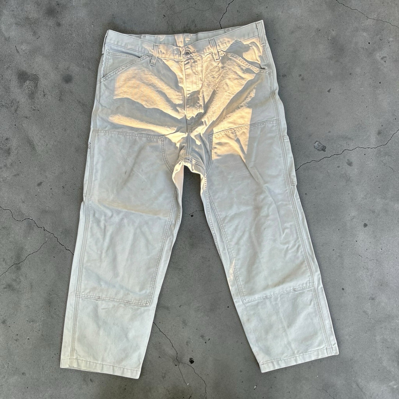 Men’s LEVI’S 568 Loose Straight Double Knee Jeans – Clay Londo Size 38W x 30L