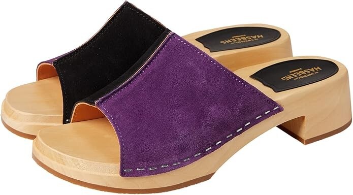 swedish hasbeens Combo Clog Nero/Viola 39 (US Women’s 9) B (M) Save $155.00