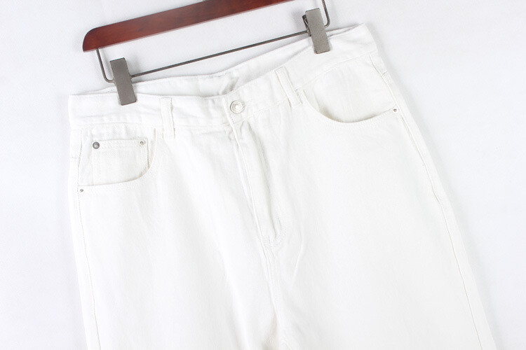 Men’s White Jeans Hip hop Pants Baggy Trousers Oversized 32 34 36 38 40 42 44 46
