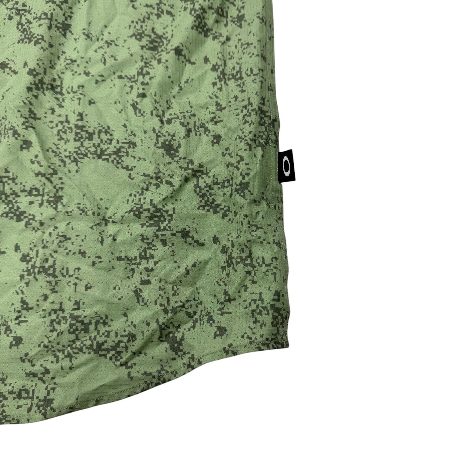 Oakley Sand Camo Woven Shirt Mens XXL Digi Camo New Jade Green Button Up NWT