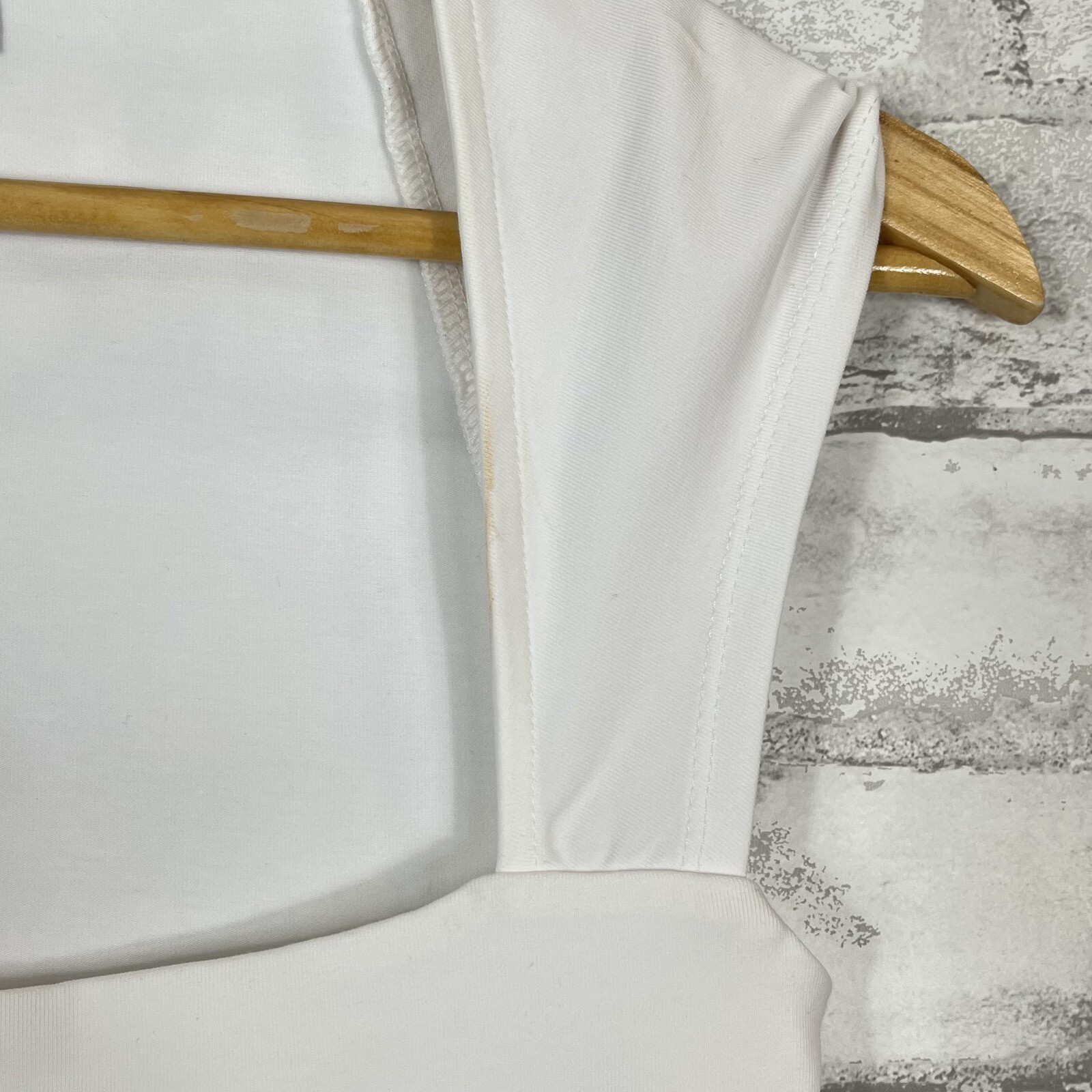 J.CREW NWT Squareneck White Cap-Sleeve Top Stretch Cotton Blend XS CA528