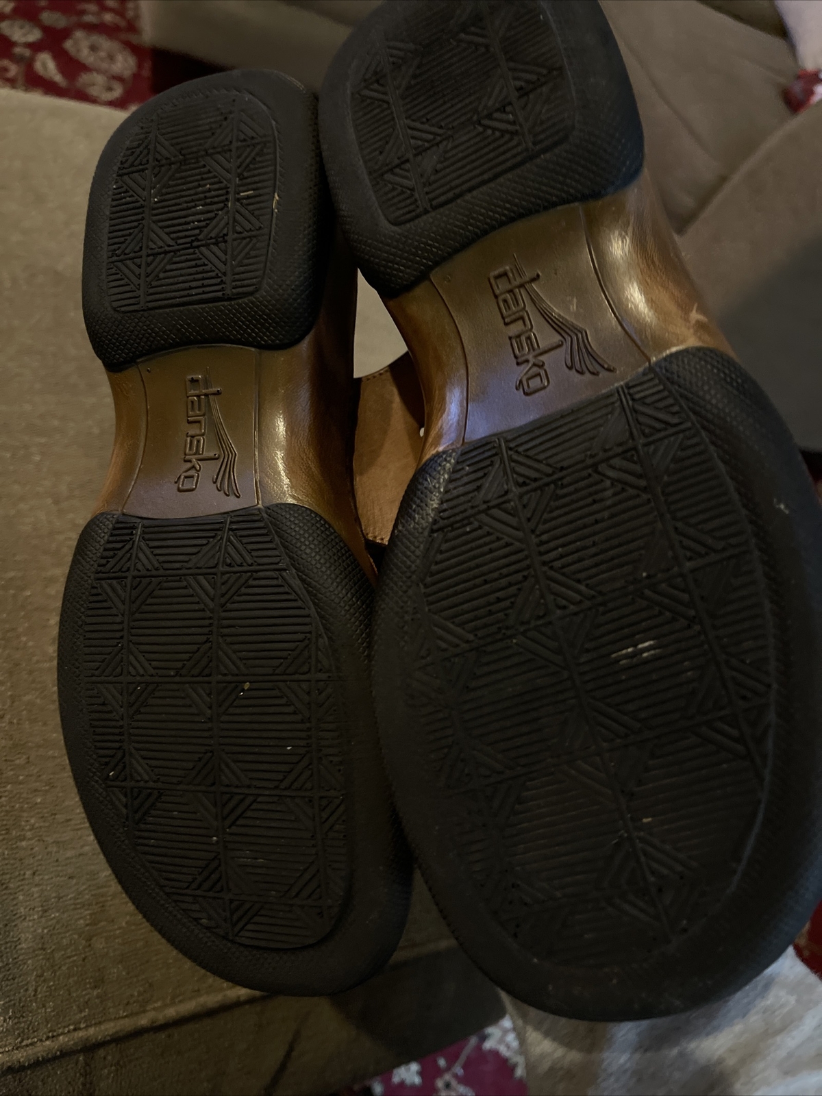 Dansko Tan Brown Sandals Shoes Women’s Size 38 Buckle (TD)