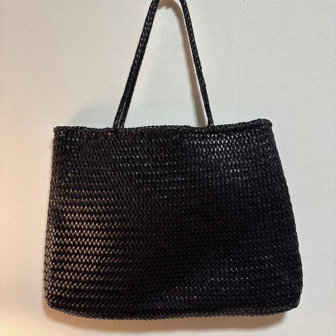 Dragon Diffusion leather mesh tote black shoulder bag
