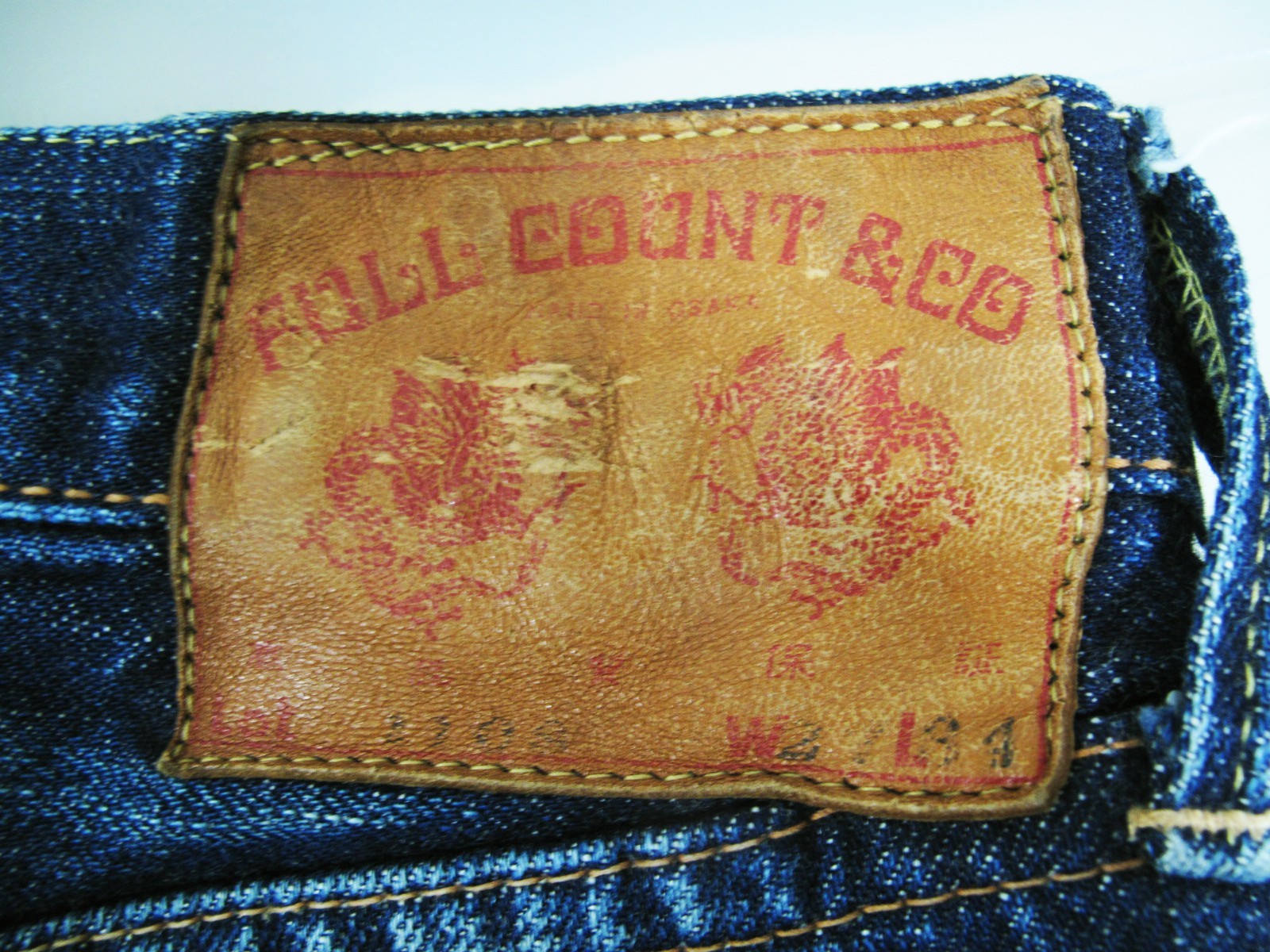 HOT VTG Men’s FULL COUNT @ L108 OSAKA 5 SELVEDGE JAPAN Jeans 27 x34 (*Fit 26×29)
