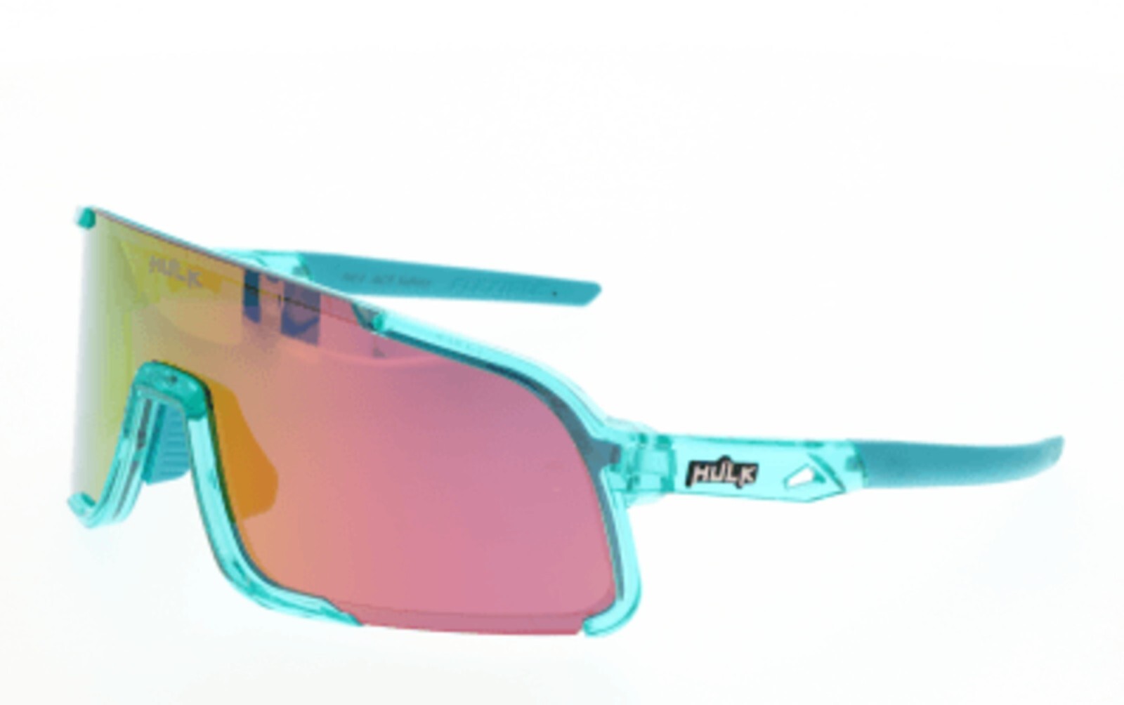 MCR HK45PZP Hulk Coral Glow Frame Safety Glasses Polarized Pink Mirror Lens