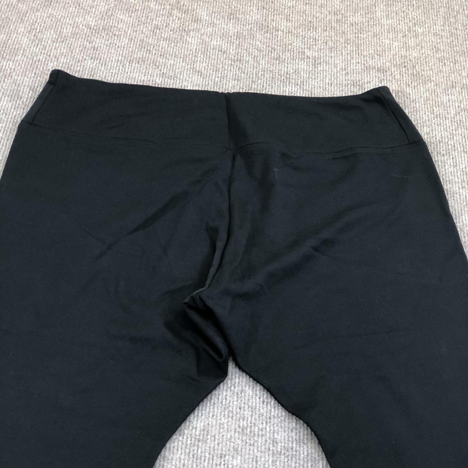 Simply Vera Vera Wang Leggings Womens 2X Black High Rise Stretch Knit Ankle