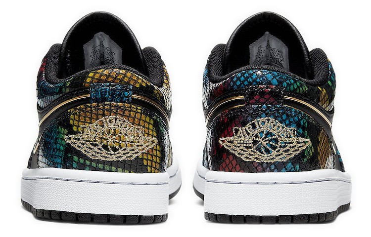 Jordan 1 Low Multicolor Snakeskin 2020 Womens CW5580-001