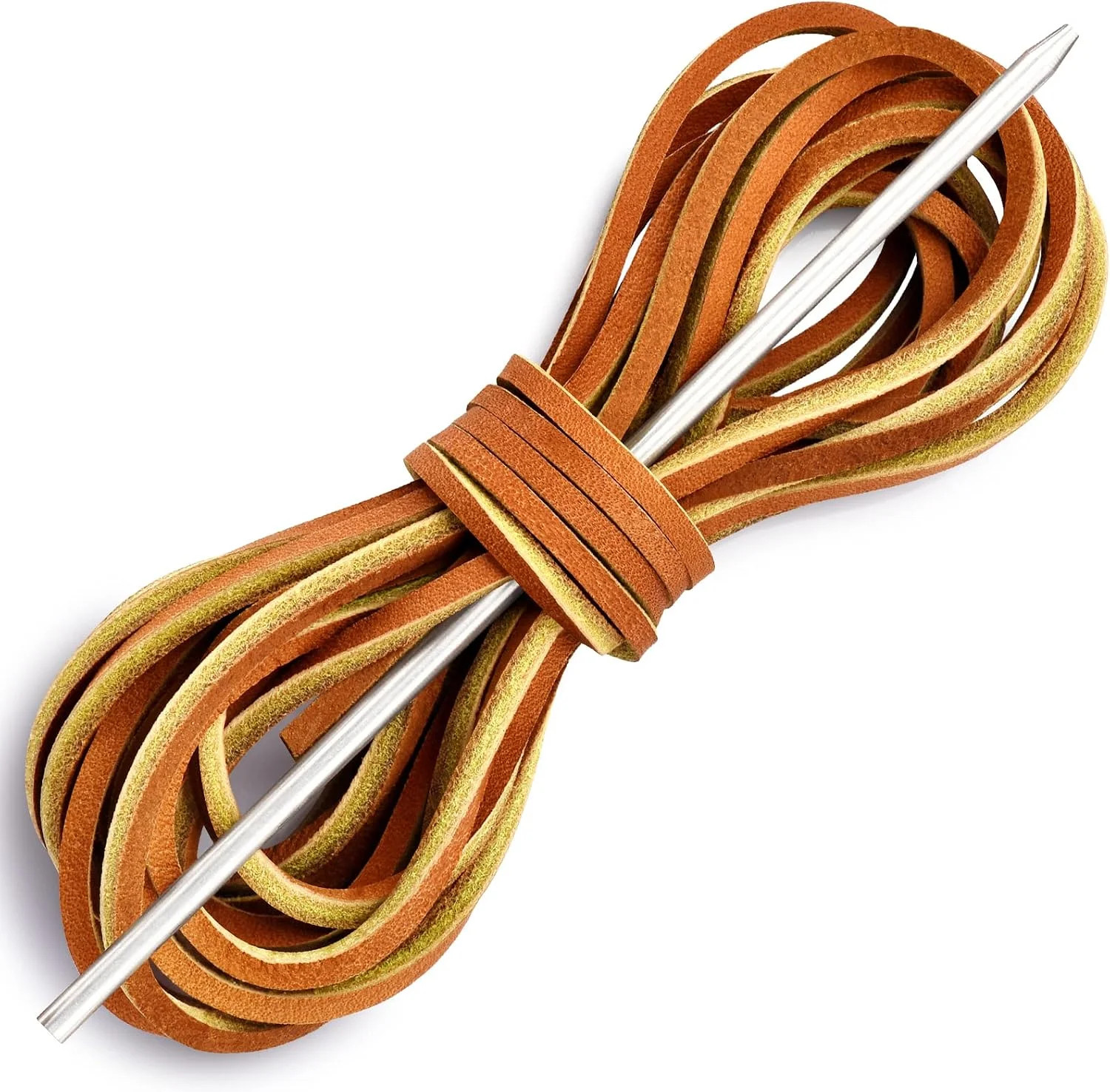 Leather Shoelace Boot Lace Boat Shoe Lacing Kit – 72 Inches Long 3.2mm (1/8″) Wi
