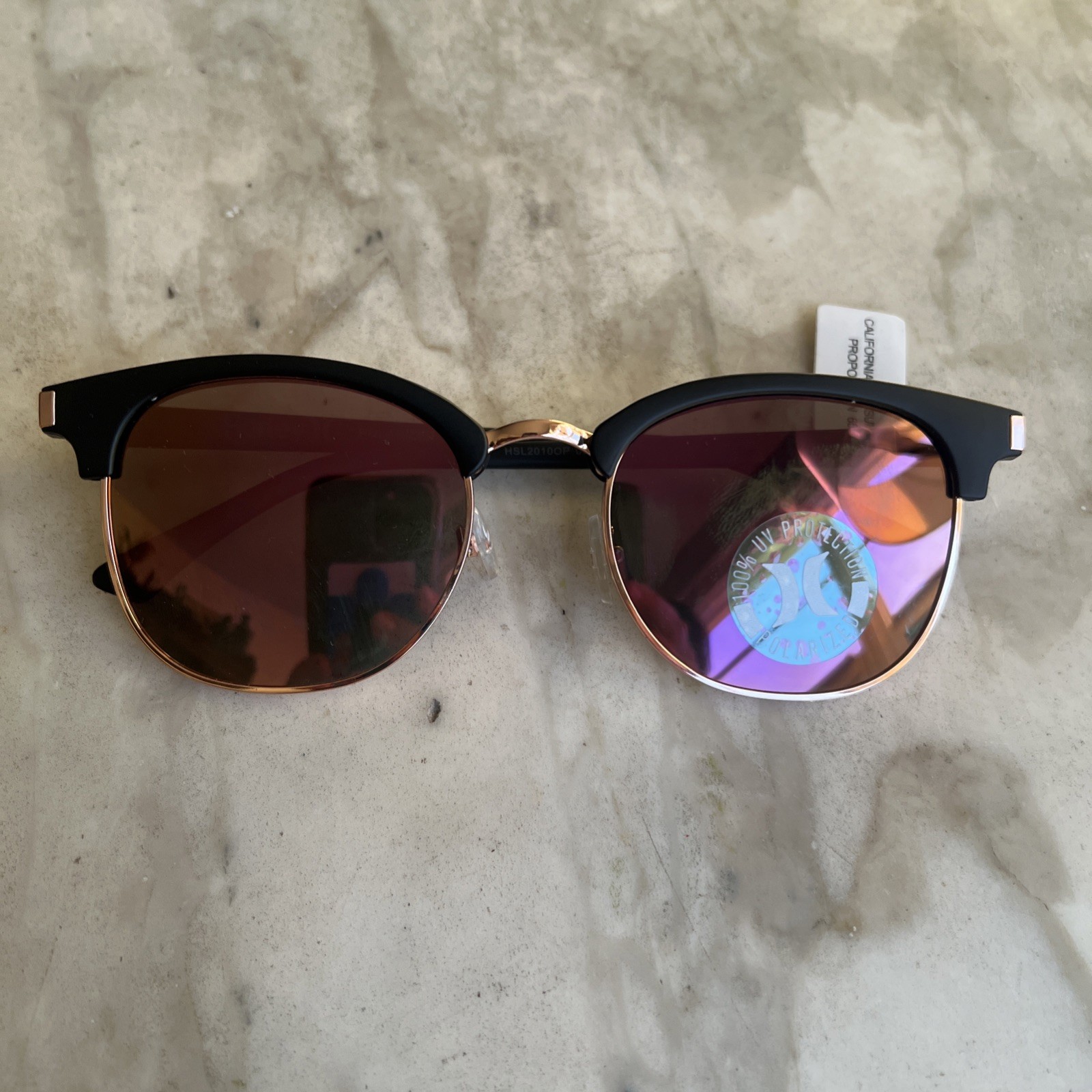 HURLEY Polarized Semi-Rim Sunglasses – HSL 2010OP
