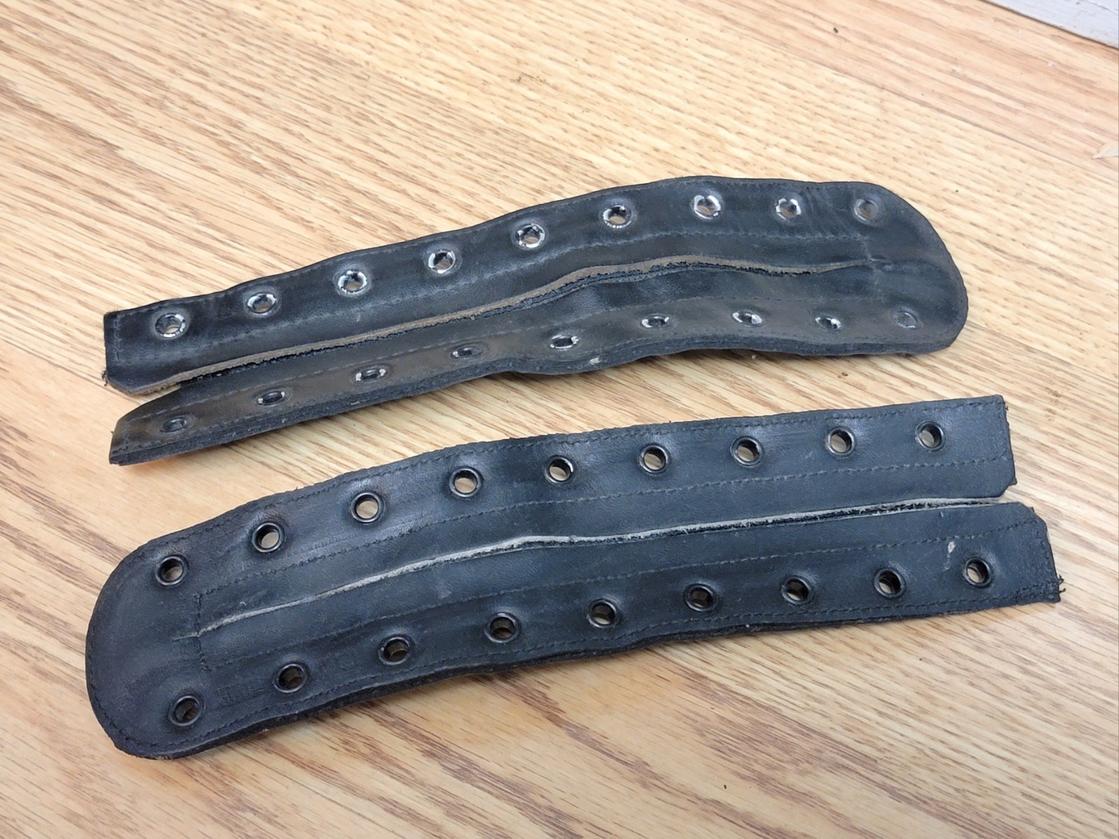 2 Pair Vintage Zip-It Black Leather 9 & 10 Eyelet Boot Zipper Lace-In Inserts