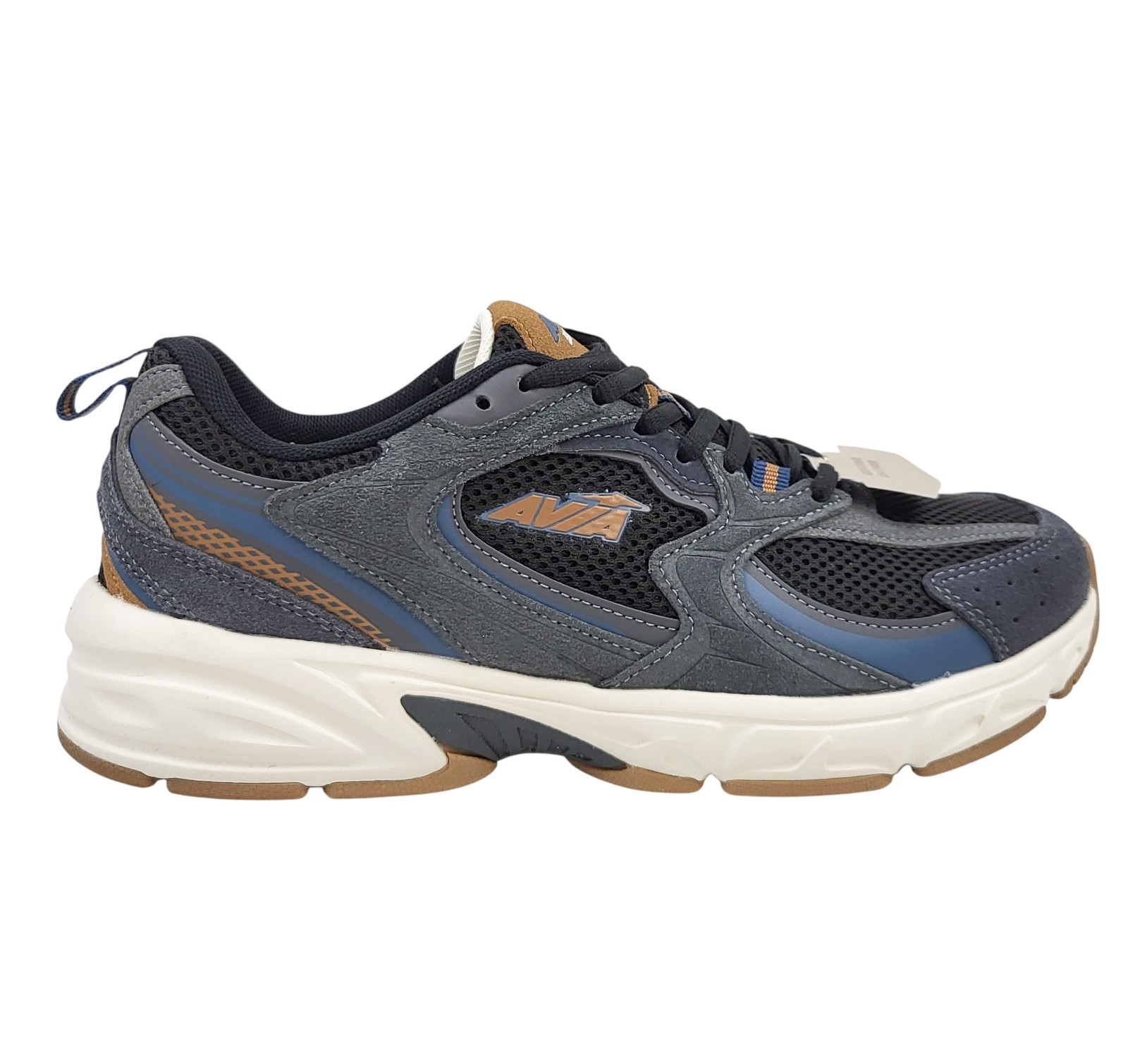 Avia 5000 Performance Running Sneakers Mens Size 8 Black/Brown NEW Shoes