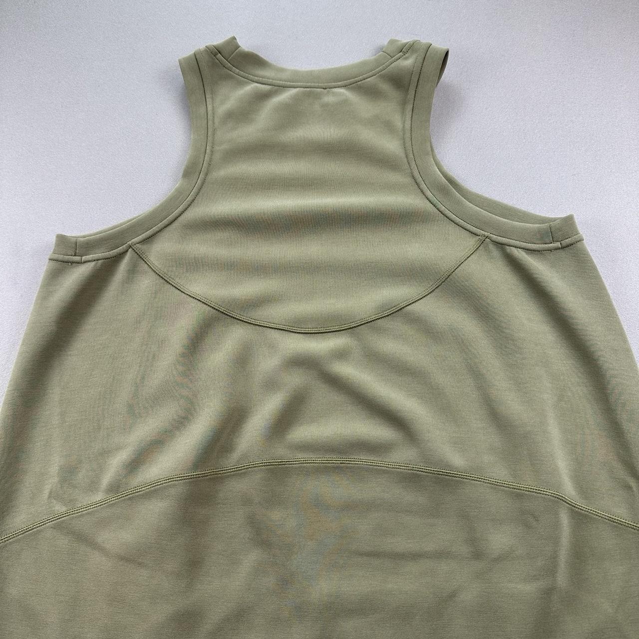 Lululemon Dress Womens 6 Olive Green Bronze Softstreme Back In Action Athletic
