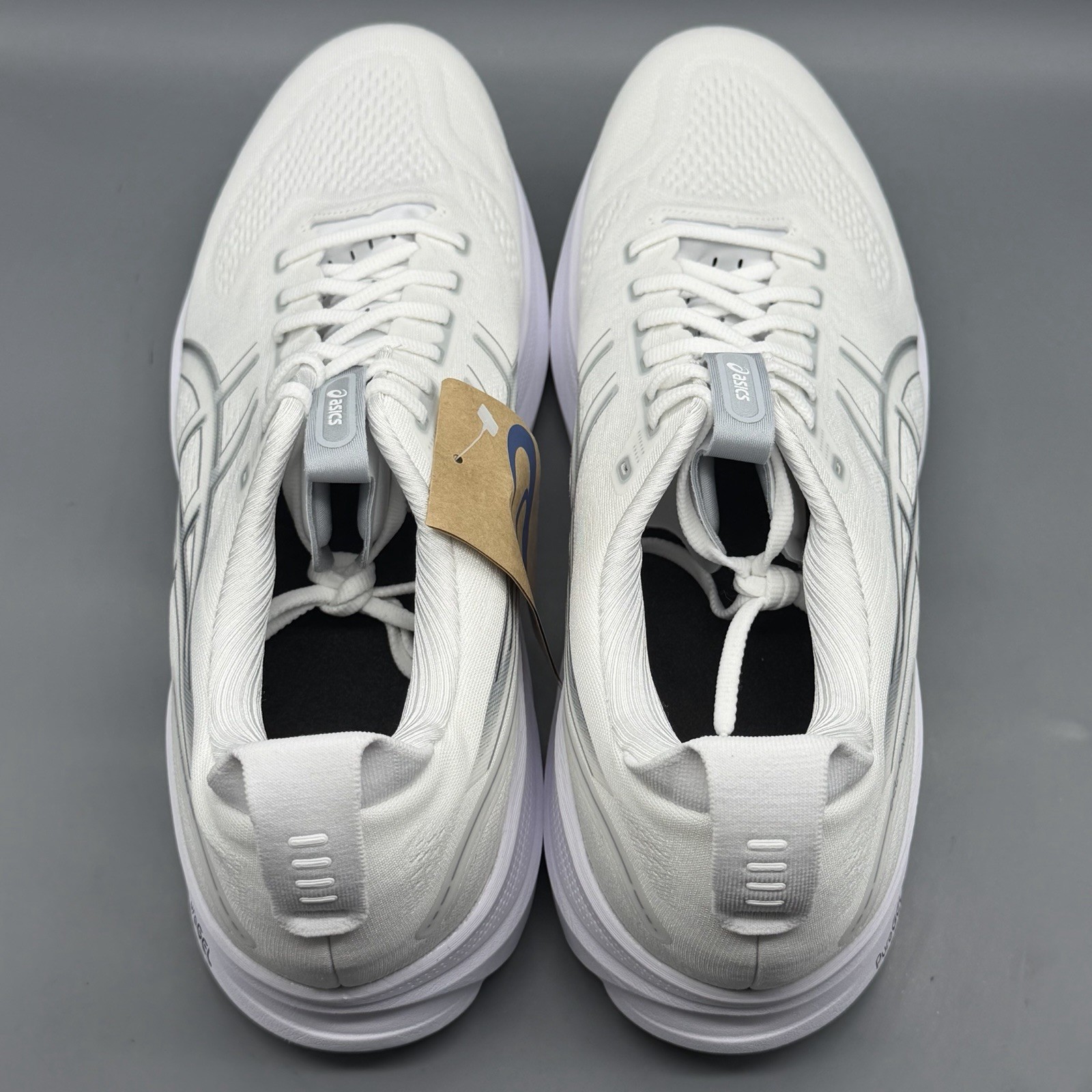 Asics Gel Kayano 32 Mens 15 D Running Shoes Gym Training White Pure Silver NWB!