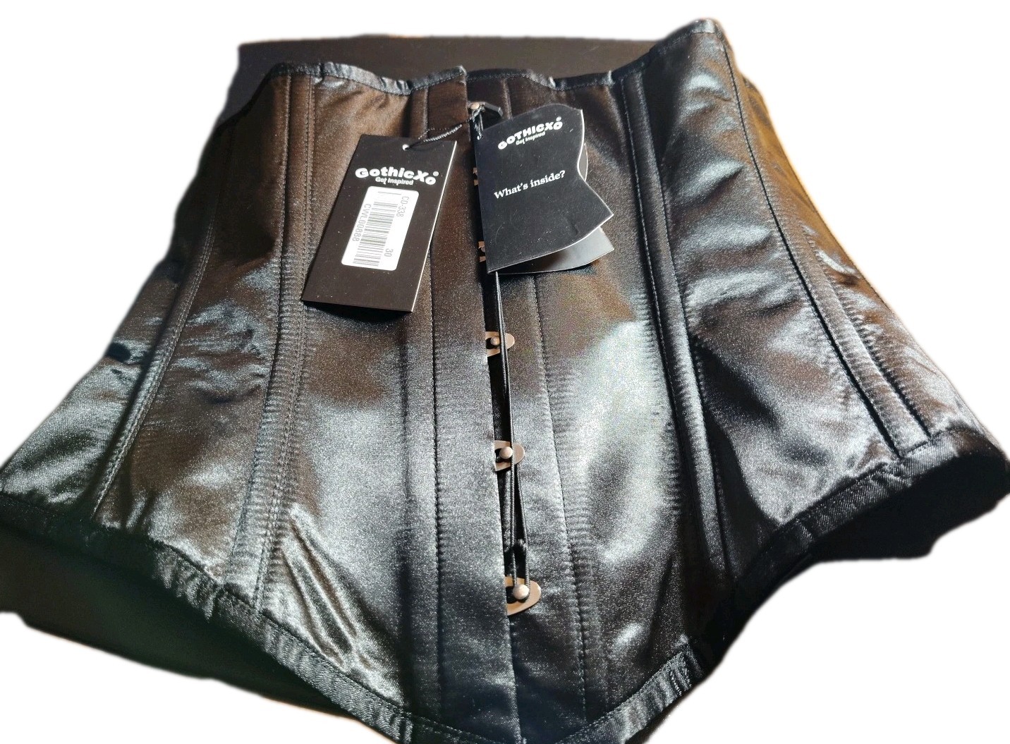 Gothicxo Underbust Taffeta Corset Size 30 For 34-35 Inch Natural Waist NWT