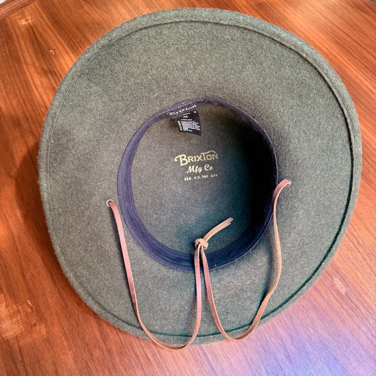 Brixton Field Proper Fedora | Green Wool Felt | Size 7 1/4 (58 cm) | Unisex