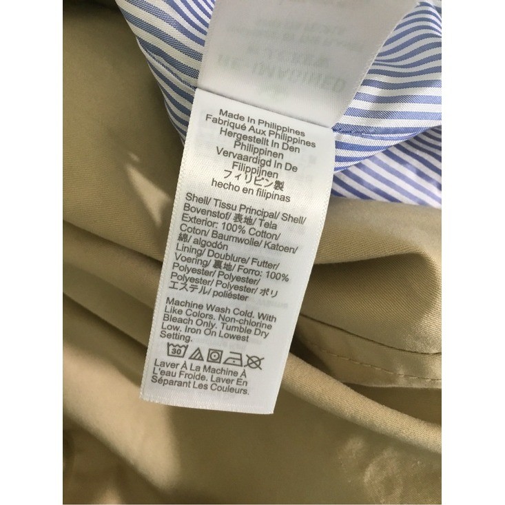 J. Crew Factory Relaxed Double Breasted Trench Coat Sie 6