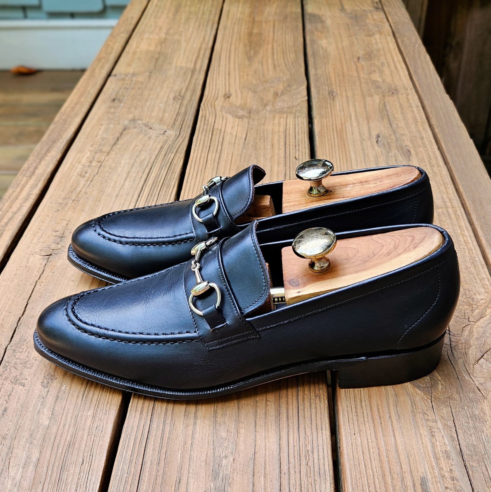 Meermin Horsebit Loafers Black Calf Size 10 D US 114678 $230 WORN 2X!