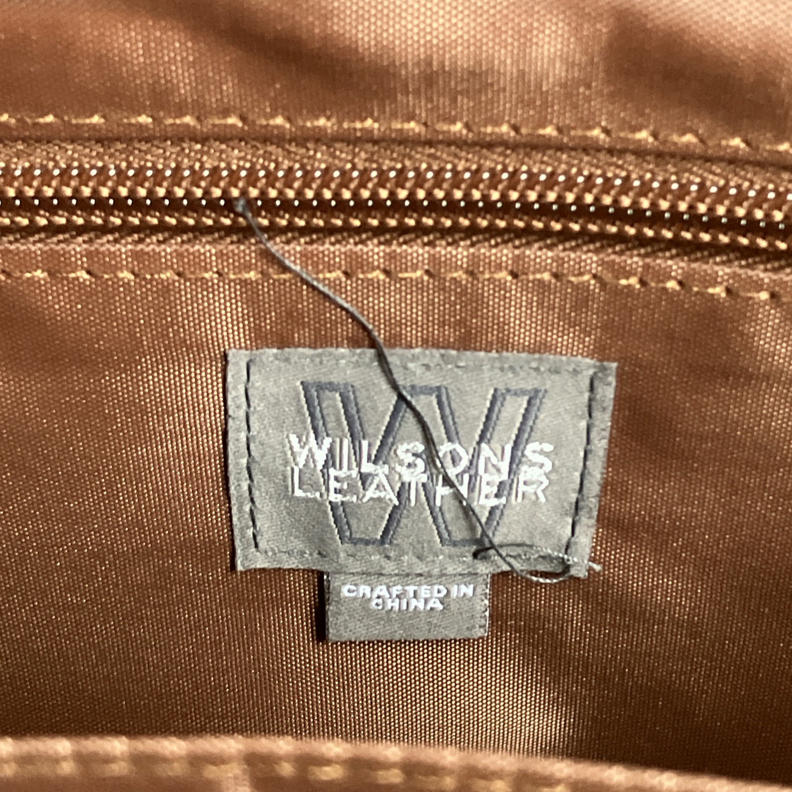 Wilsons Leather Laptop Messenger Bag With Strap 17″×13″×4″ Vintage Distressed