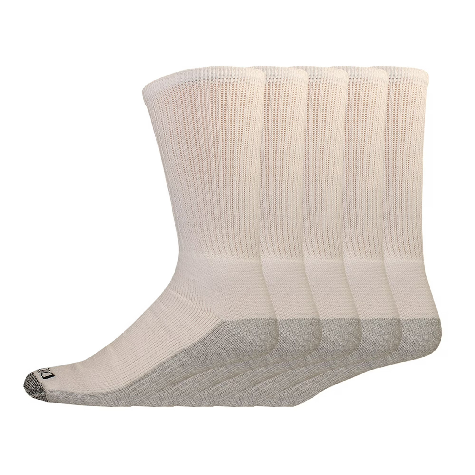 Genuine Dickies Men’s Dri-Tech Comfort Crew Work Socks, 5-Pack-size 6-12