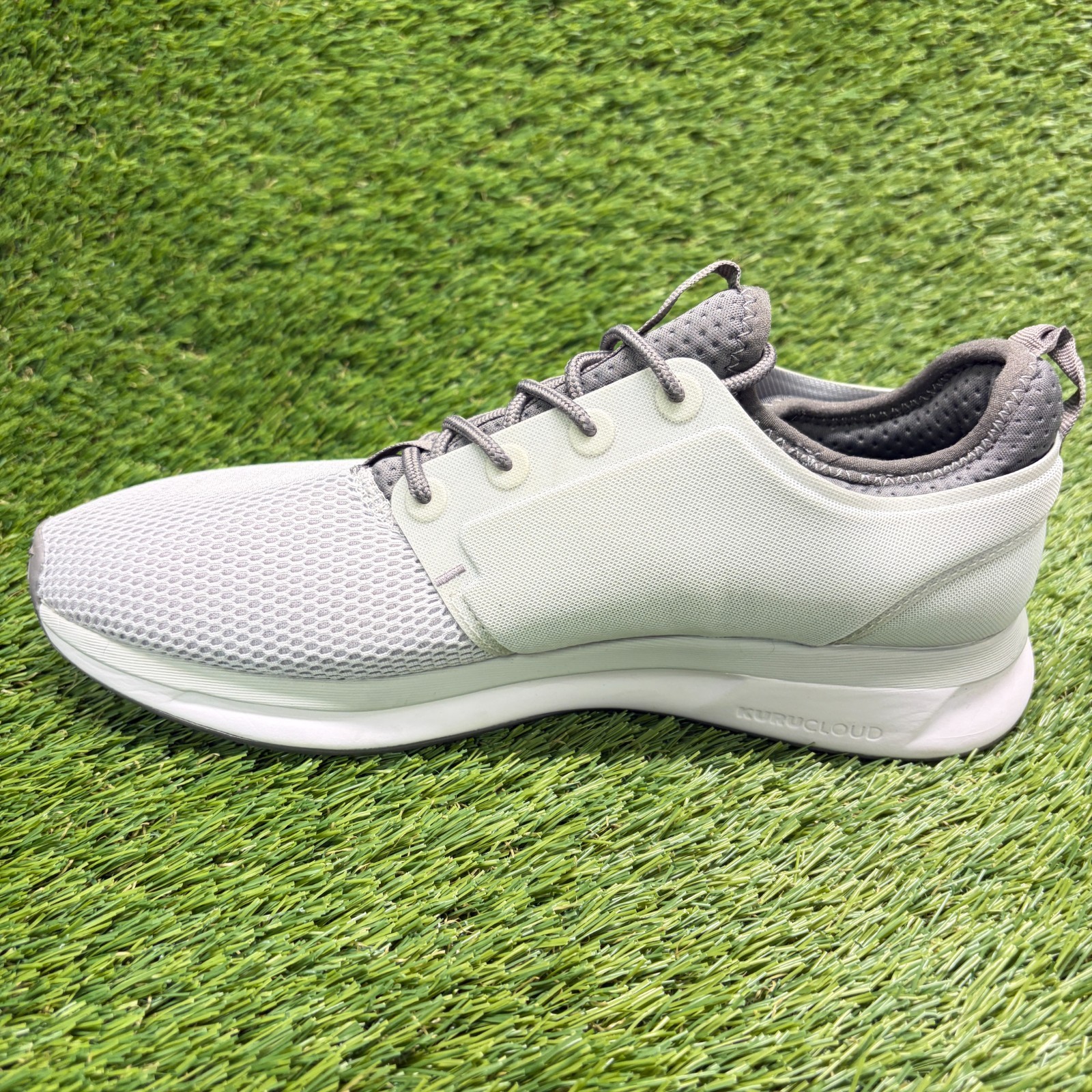 Kuru Atom Womens Size 9.5 Gray White Athletic Running Walking Shoes Sneakers