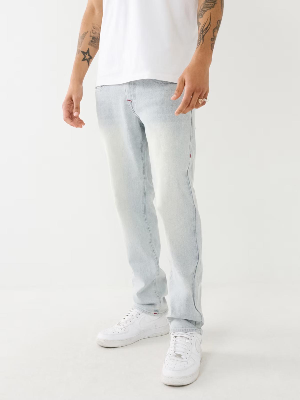 NEW! True Religion Men’s 42 Geno Slim Light Blossom Wash Jeans NWT $159