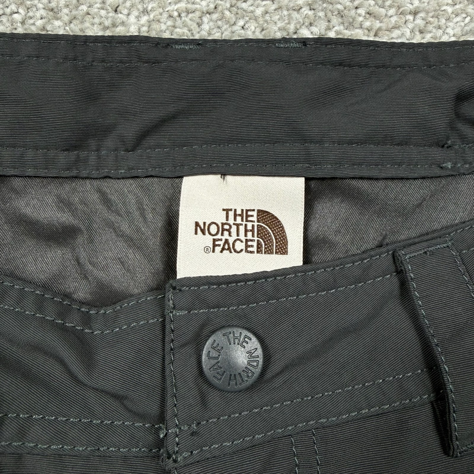 The North Face Hiking Pants Men’s 32×28 Black Stretch Zip Leg Outdoor Trail