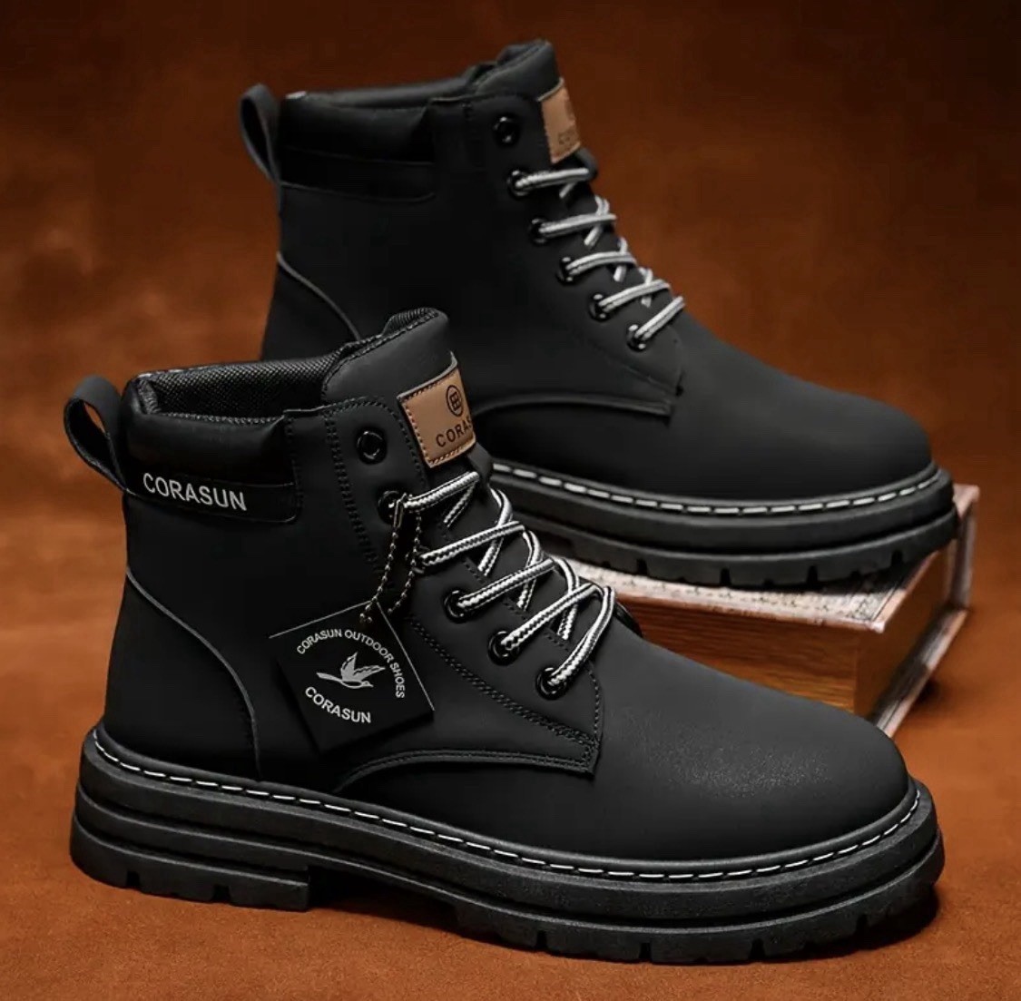 Men’s Canvas High Top Boots Denim Ankle Everyday & Formal Size 12