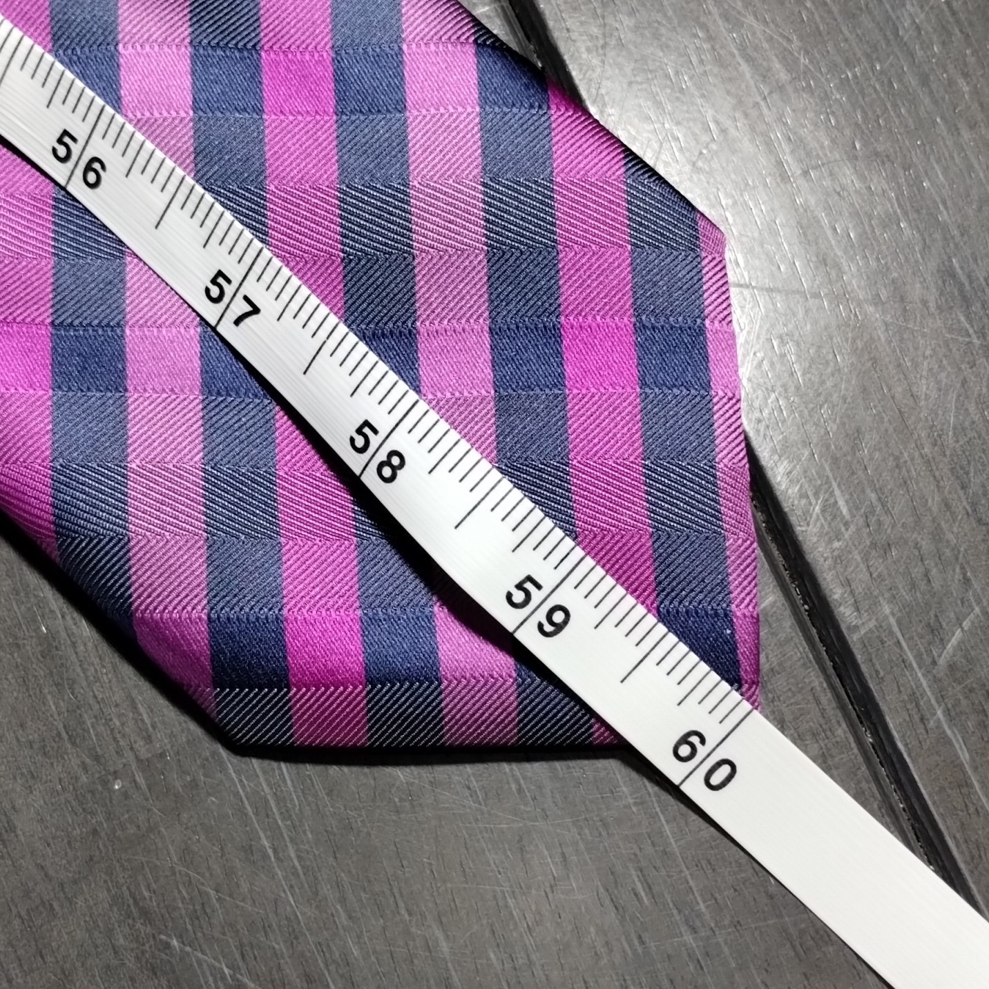 Tie Armando Italia Handmade Microfiber Woven Plaid Tie Pink Blue Classic 57″-60″