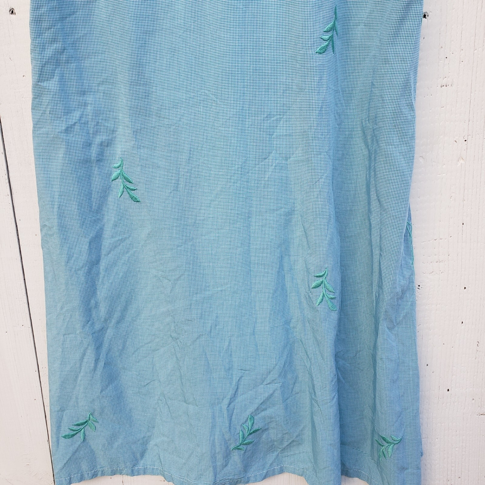 Johnny Was Workshop Adele Drape Cotton Blue Tunic Dress Women Sz S NEW