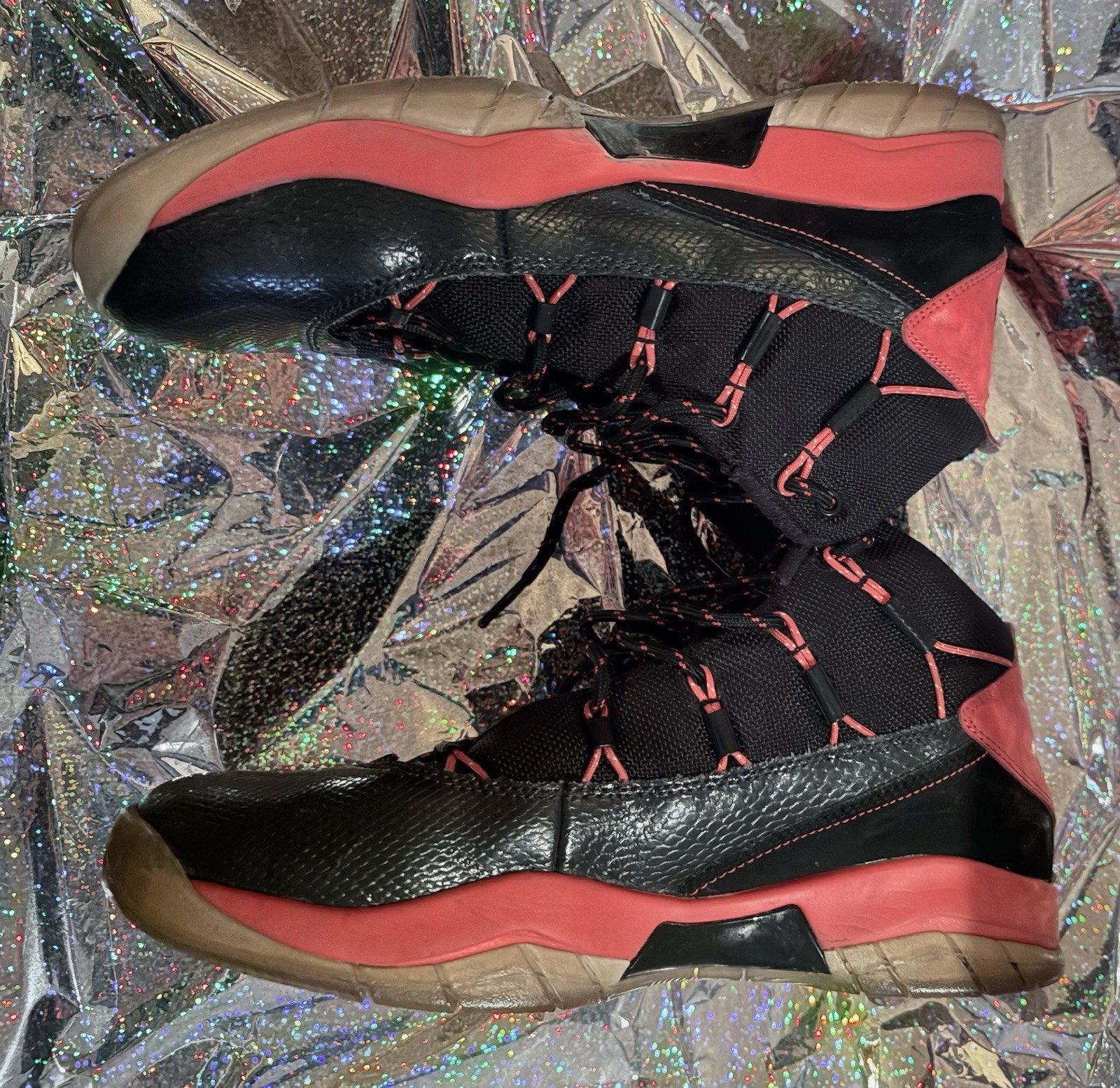 Air Jordan Retro Black Red Youth Size 7Y Basketball Shoes