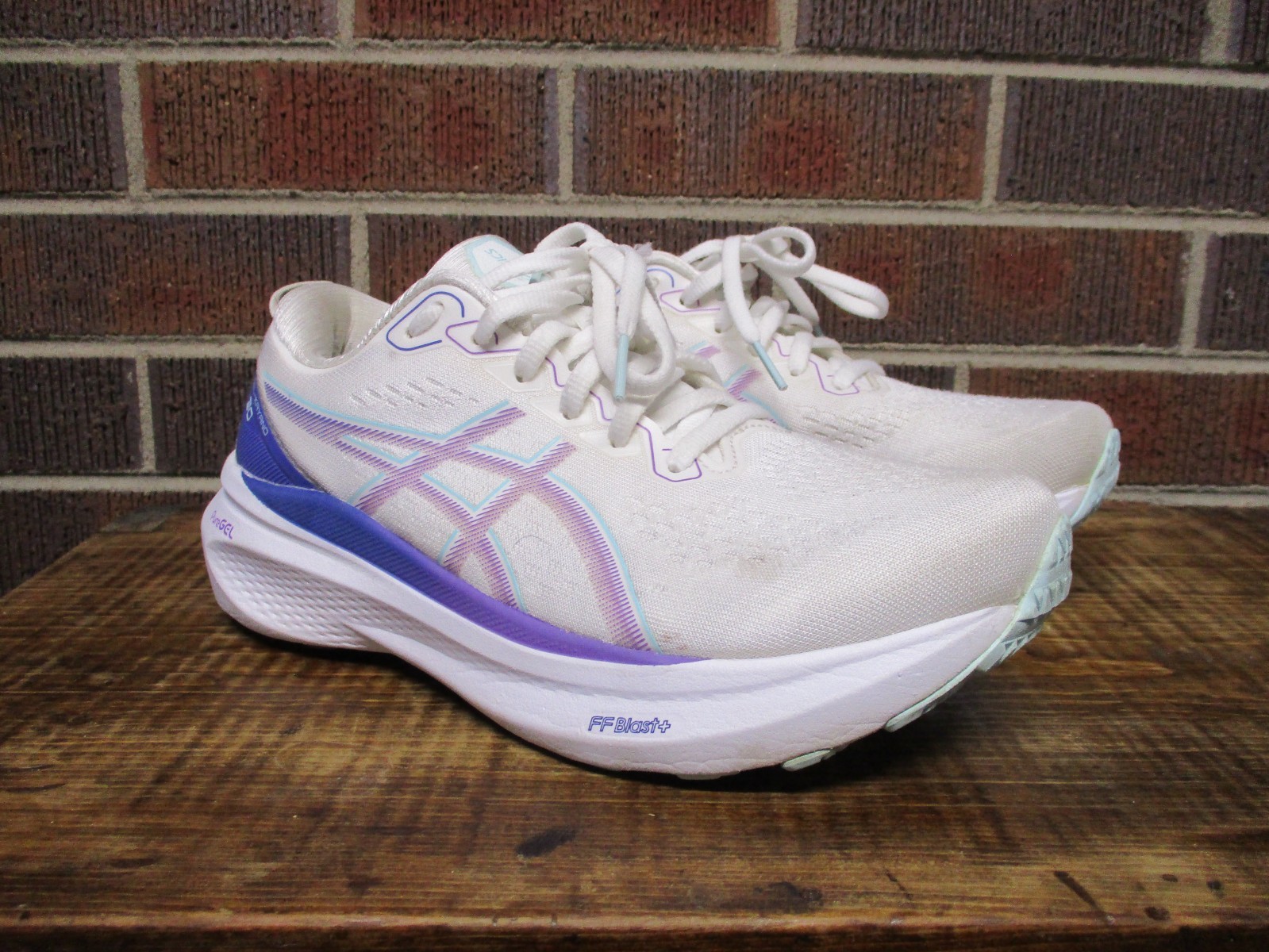 ASICS Womens Gel Kayano 30 White 1012B357 Running Athletic Shoes Sneakers Size 7