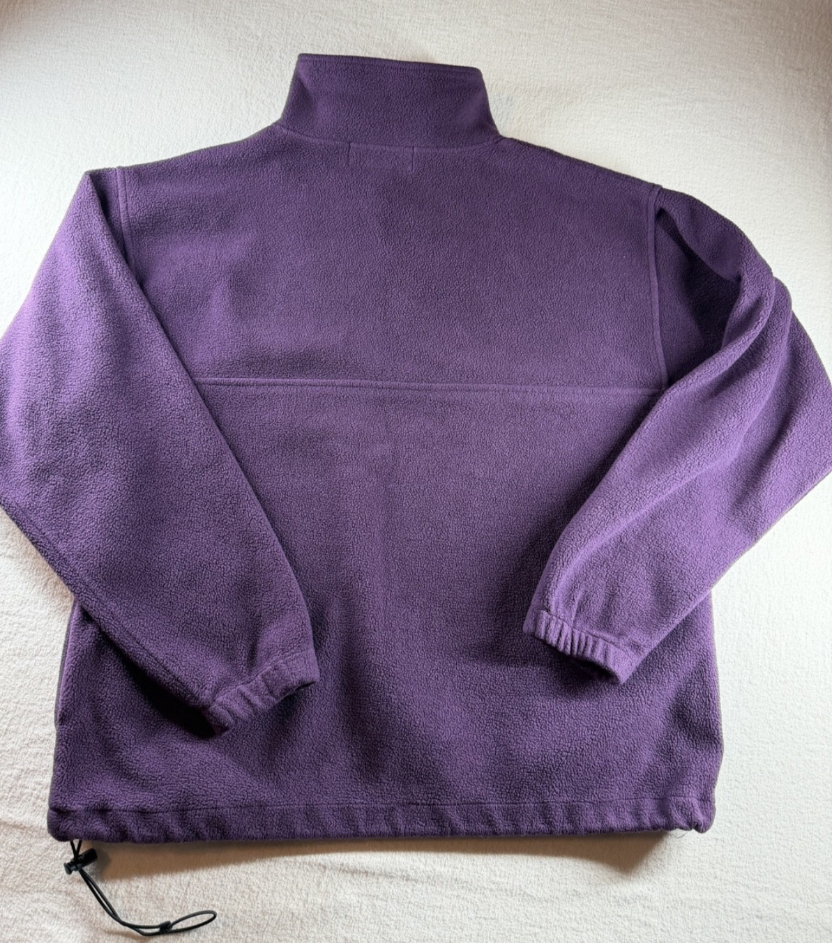 Big Dogs Men’s Fleece Pullover Medium Purple 1/4 Zip Embroidered Logo Retro