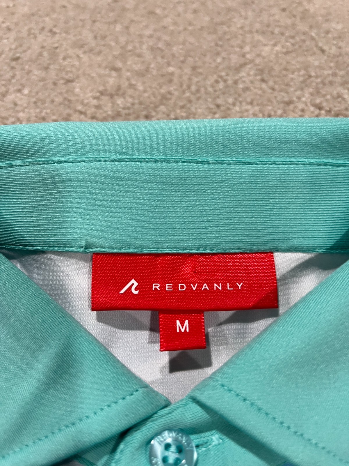 Redvanly Golf Shirt Mens Medium Dawson Polo Performance Athletic Stretch