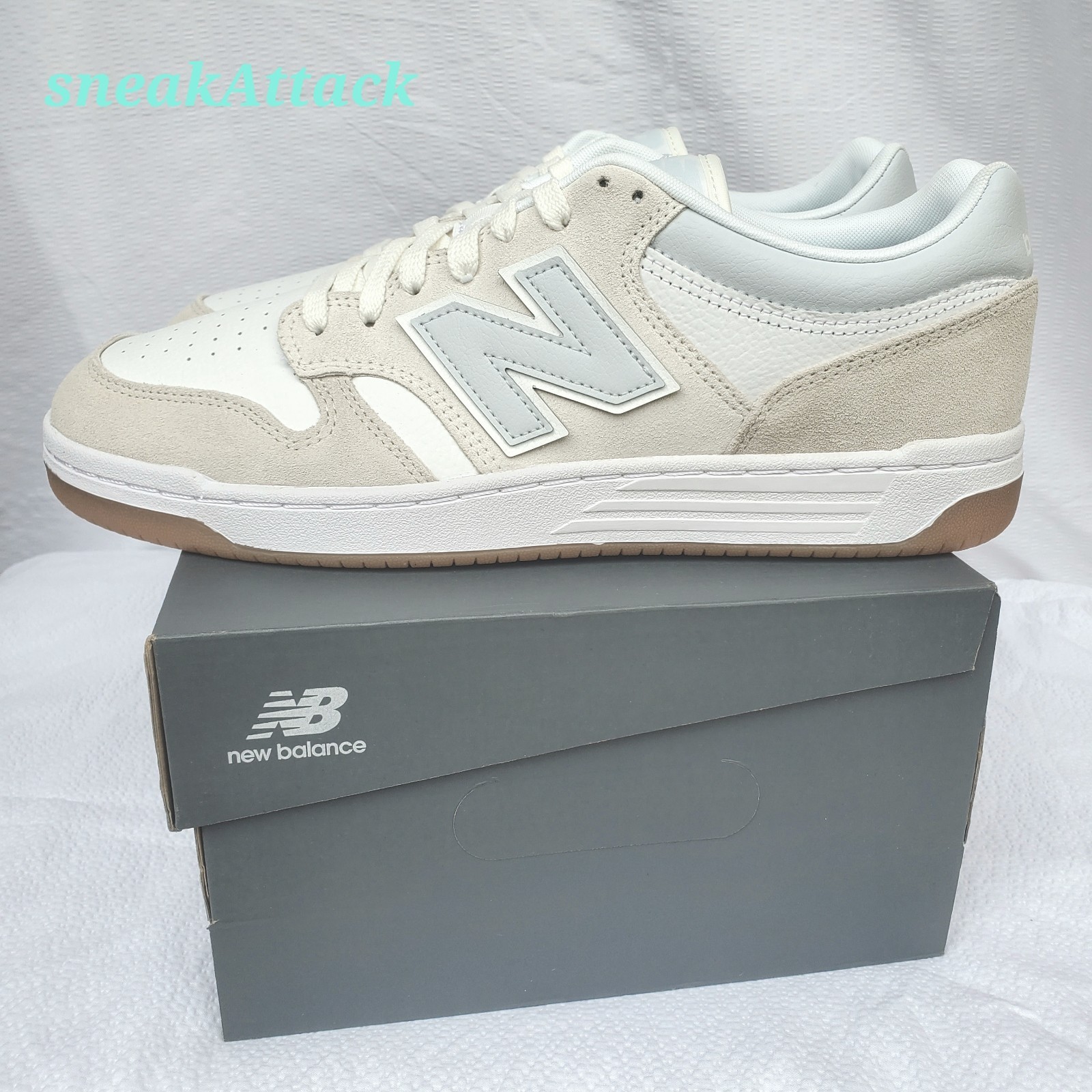 New Balance 480 White Blue Gum BB480LSW