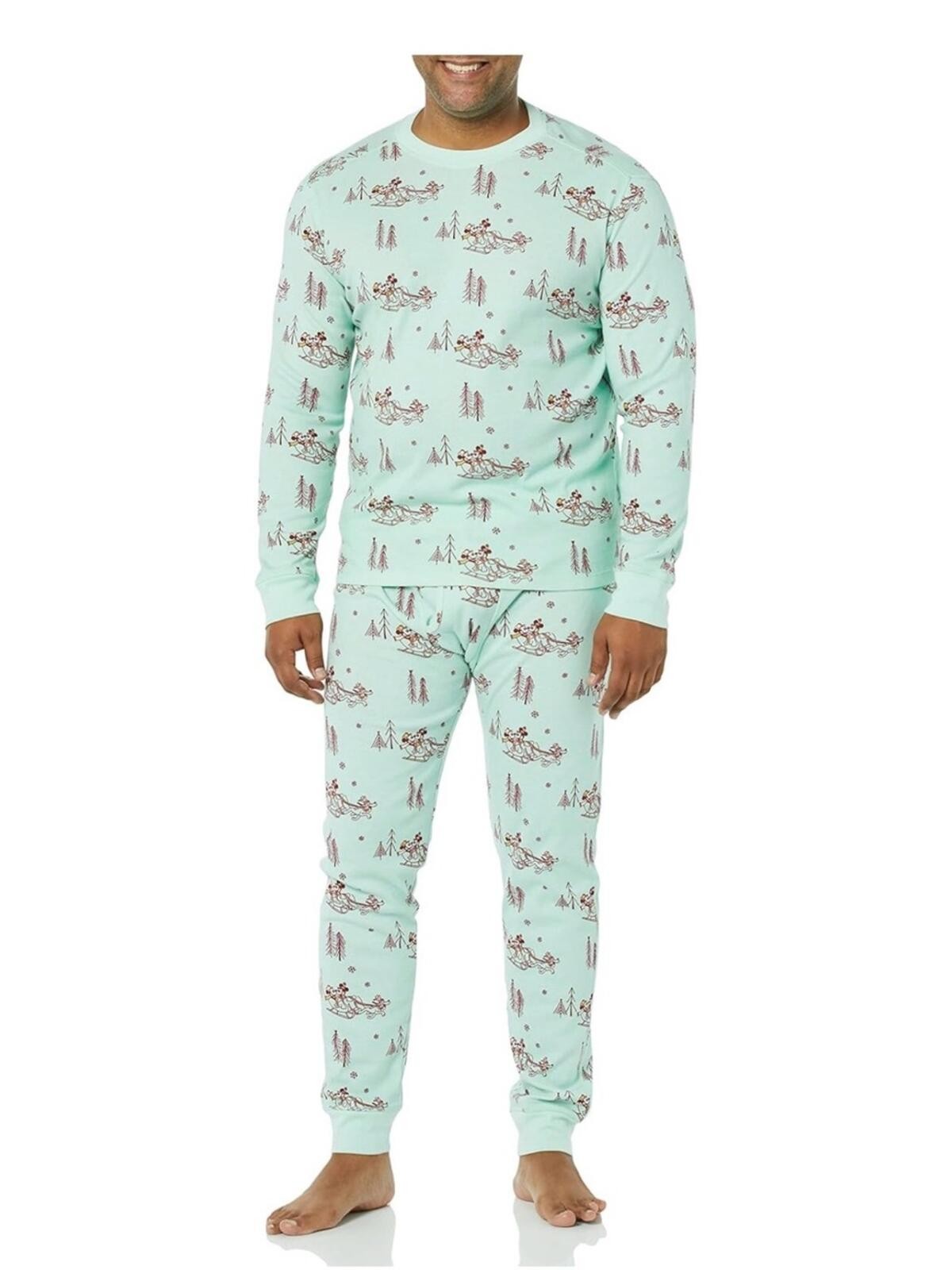 Amazon Essentials Disney | Men’s Snug-Fit Cotton Pajama Sleep Sets