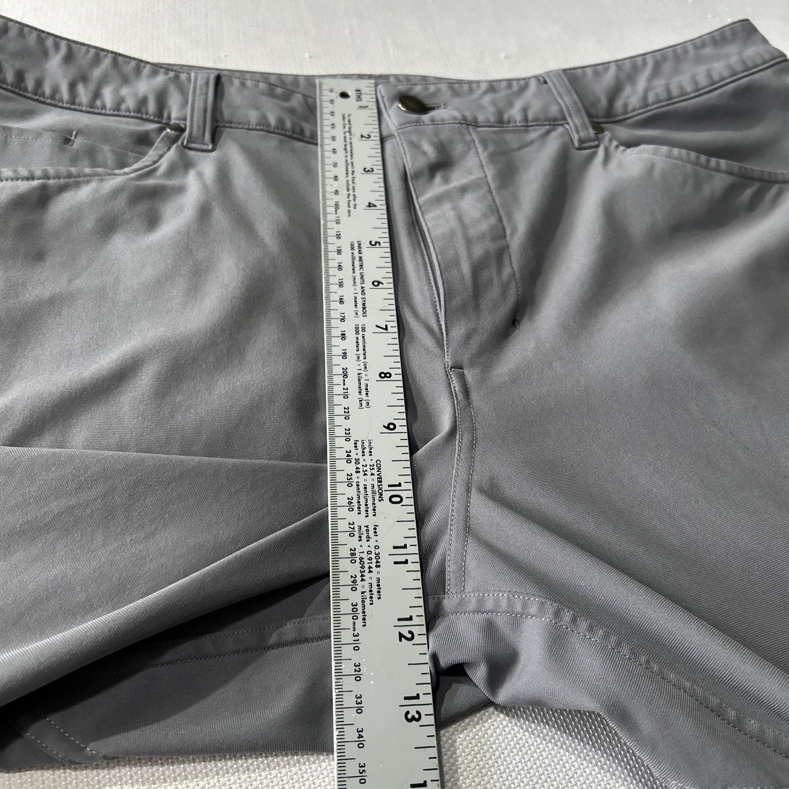 Lululemon Pants Men’s 38×31 ABC 5 Pocket Chino Gray LM5ADAS SEE Pictures **