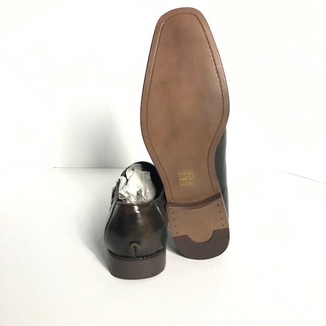 SIO Men’s Brown Loafers Slip on Man Made Material Style Bristol US Sizes 7.5 – 8