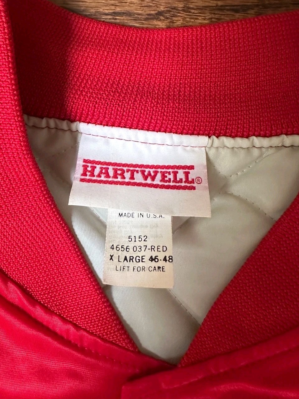Vintage Hartwell Satin Windbreaker Jacket Galante Bros Heavy Machinery XL USA