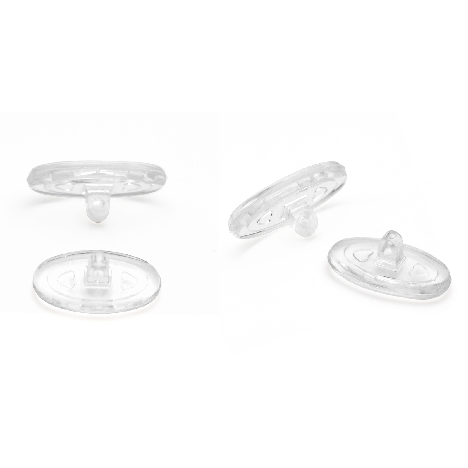 KEYTO Rubber Clear Nose Piece Replacement for-Oakley Breathless Sunglasses
