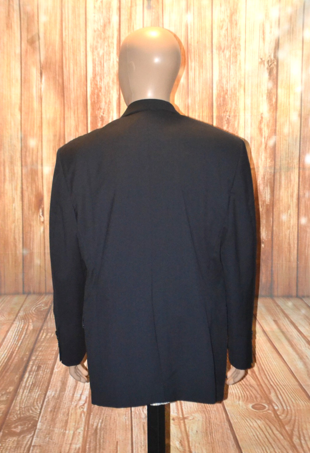 Brooks Brothers Men Madison 181 Estrato Black Wool Sports Coat Sz 46R