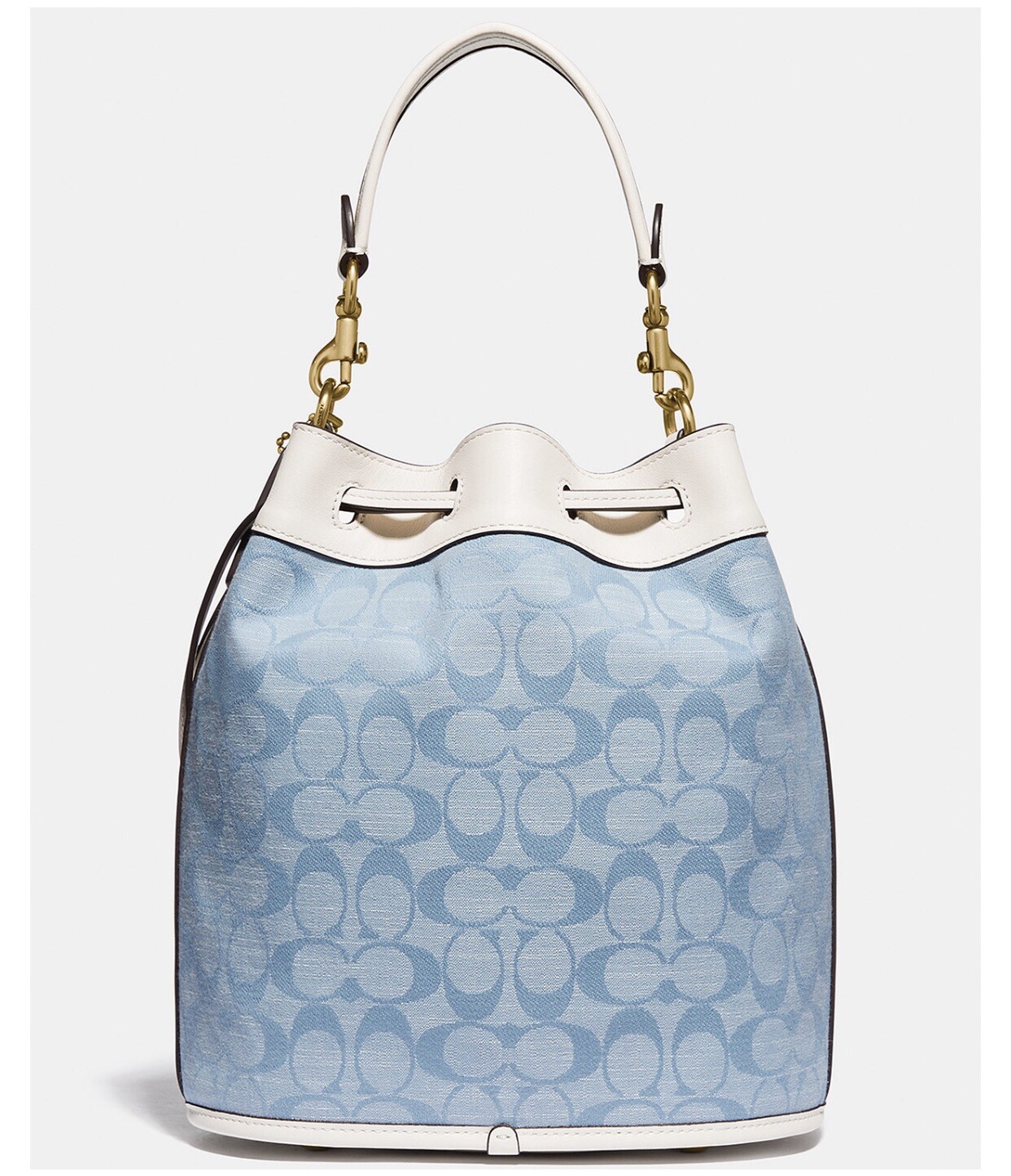 COACH Field Bucket Bag In Signature Jacquard, Blue, NEW WITH TAGS!!