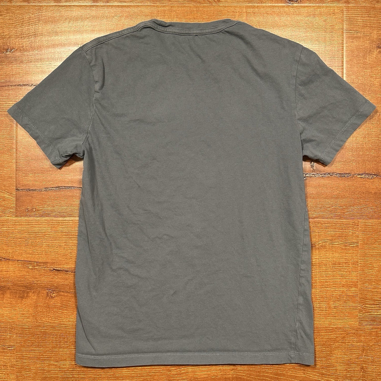 All Saints T Shirt Mens S Gray Short Sleeve Embroidered Logo City Designer Alt