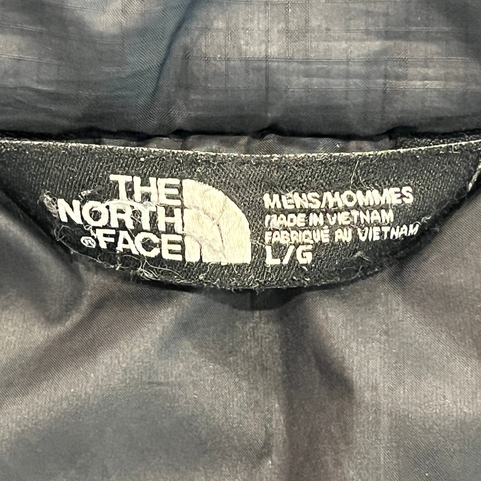 North Face 550 Down Puffer Vest Black Mens Large Gorpcore Outdoor Hiking Travel