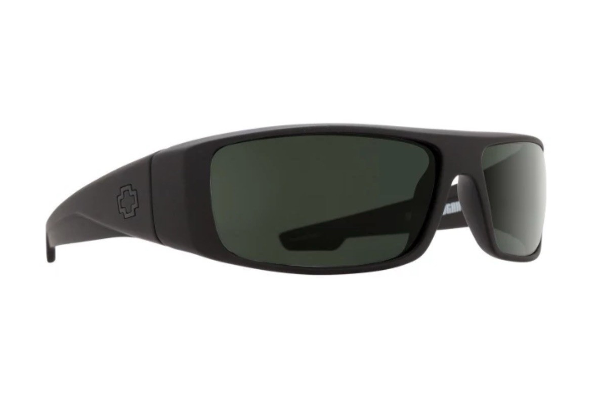 ** Authentic*** Spy Optics Logan Sunglasses Polarized Soft Matte Black Frame
